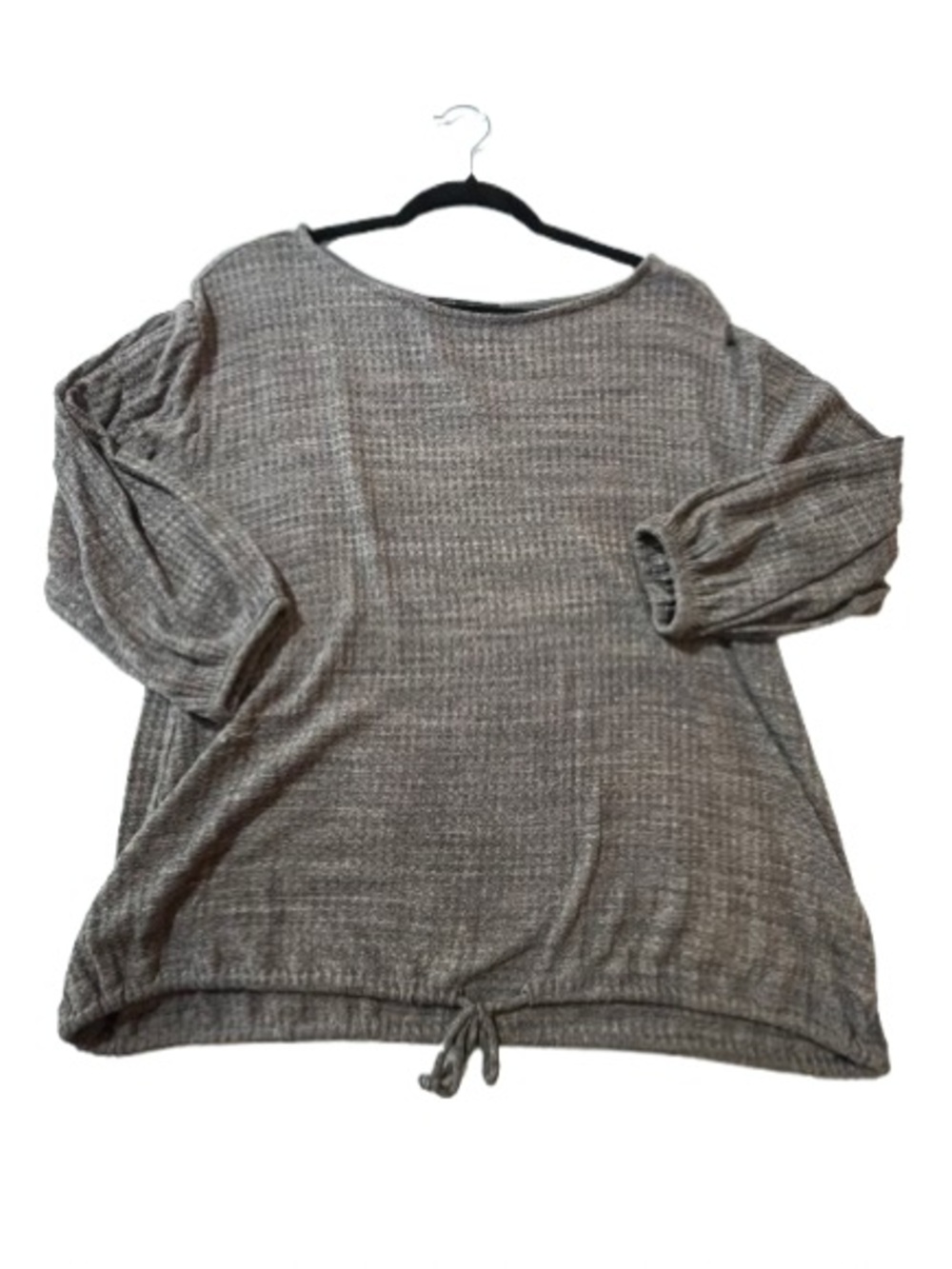 Laila Jayde Waffle Knit Top Light Mauve color - Size Medium